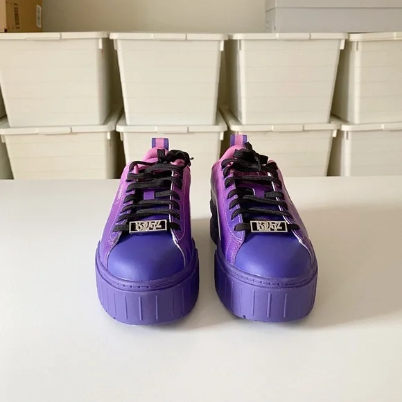 Puma X Bratz Mayze Leather Platform Sneakers in Prism Violet-Spring Crocus NIB - Picture 5 of 13